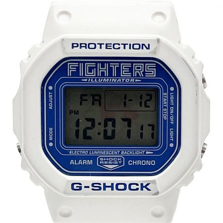  CASIO カシオ G-SHOCK 2023 北海道日本ハムファイターズ DW-5600VT ホワイト系 クォーツ メンズ 腕時計