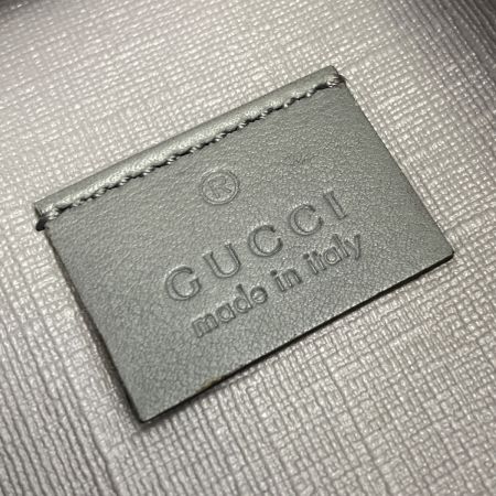  GUCCI グッチ GG チャーム付き 6連キーケース 212111 グレー PVC 箱有