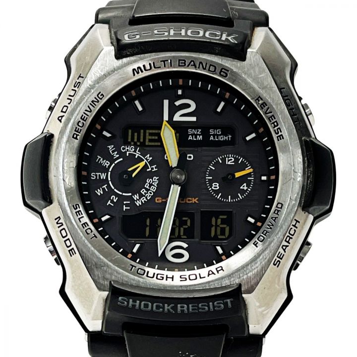 [中古][ソーラー][メンズ] 【中古】CASIO カシオ G-SHOCK GW-2500-1AJF ブラック 電波ソーラー デジアナ メンズ 腕時計 Bランク