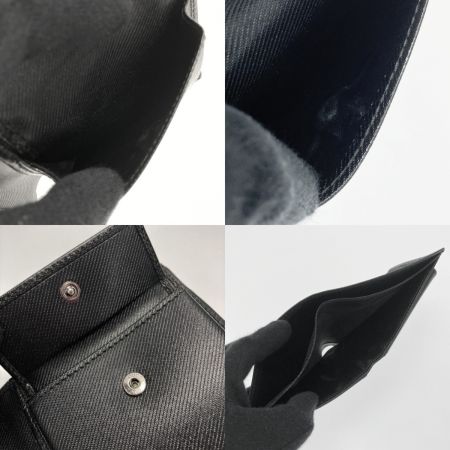  GUCCI グッチ GGキャンバス 2つ折り財布 04862 ブラック キャンバス×レザー