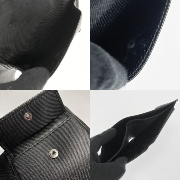 GUCCI グッチ GGキャンバス 2つ折り財布 04862 ブラック キャンバス  