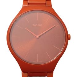 ☆☆ RADO ラドー True Thinline Les Couleurs 世界限定999本 オレンジ クォーツ メンズ 腕時計 箱・取説有 Aランク