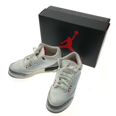  NIKE ナイキ AIR JORDAN 3 RETRO GS スニーカー SIZE 24.5cm Air Jordan 3 RETORO(GS) レディース 箱付き Bランク