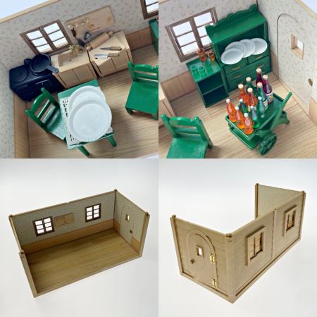   シルバニアファニリー ニコニコキッチンルームセット 初期セット その他付き