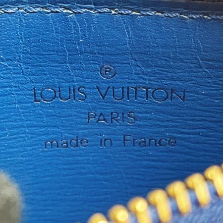  LOUIS VUITTON ルイヴィトン エピ ポシェット クレ M63805 ブルー コインケース 小銭入れ レディース ゴールド金具