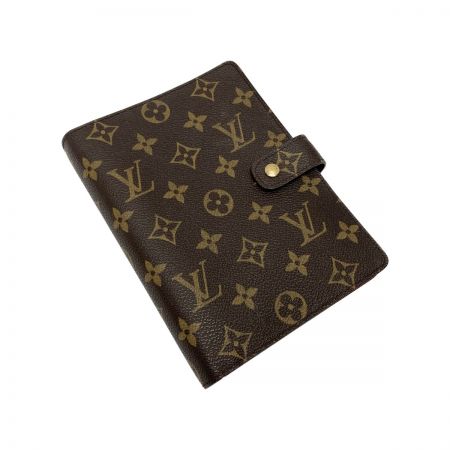  LOUIS VUITTON ルイヴィトン モノグラム アジェンダMM R20105 手帳カバー 6穴式