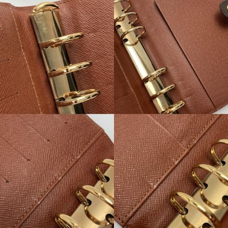  LOUIS VUITTON ルイヴィトン モノグラム アジェンダMM R20105 手帳カバー 6穴式