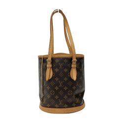 ☆☆ LOUIS VUITTON ルイヴィトン モノグラム プチ・バケットPM M42238 トートバッグ ショルダーバッグ Bランク