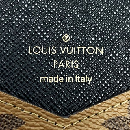  LOUIS VUITTON ルイヴィトン モノグラム・リバース フォリオ for 14PRO ブラウン×ブラック iPhoneケース レディース