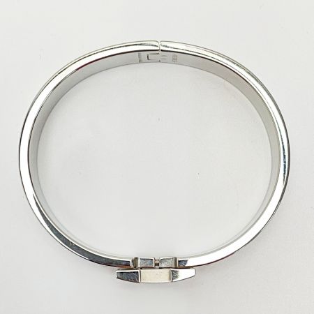  HERMES エルメス エナメルブレスレット ファン □Q刻印 H700001F ホワイト クリック H レディース アクセサリー シルバー金具