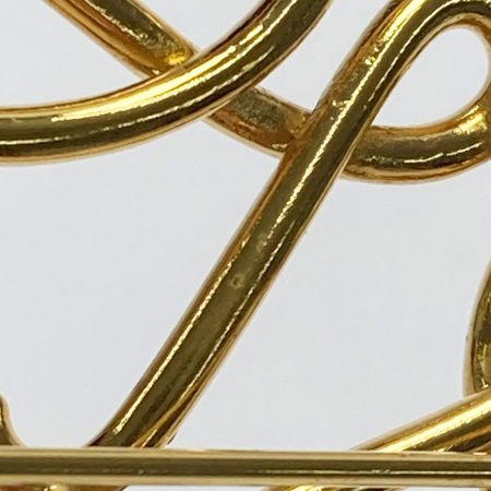  LOEWE ロエベ アナグラム ブローチ GP ゴールド Anagram