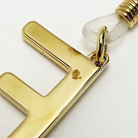  FENDI フェンディ フェンディロゴ ゴールド チェーン メガネストラップ メッキ メタル アクセサリー