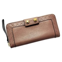 ☆☆ MARC BY MARC JACOBS マークバイマークジェイコブス ラウンドファスナー財布 M0002922 ピンクベージュ レディース レザー Bランク