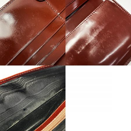  GUCCI グッチ ホースビット 035･2888 ブラウン 2つ折り長財布 パテントレザー レディース シルバー金具