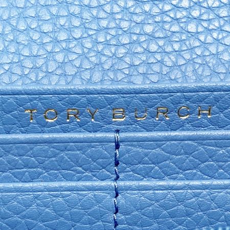  TORY BURCH トリーバーチ BOMBE ENVELOPE CONTINENTAL 長財布 50654 ブルー レザー