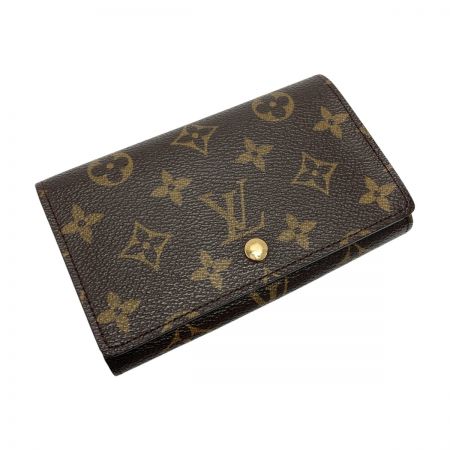  LOUIS VUITTON ルイヴィトン モノグラム ポルトモネ ビエ トレゾール M61730 2つ折り財布