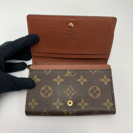  LOUIS VUITTON ルイヴィトン モノグラム ポルトモネ ビエ トレゾール M61730 2つ折り財布