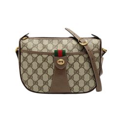 ☆☆ GUCCI グッチ GG シェリーライン ショルダーバッグ 001.754.6177 オールドグッチ PVC×レザー Bランク