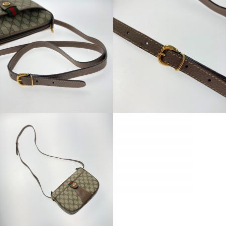  GUCCI グッチ GG シェリーライン ショルダーバッグ 001.754.6177 オールドグッチ PVC×レザー