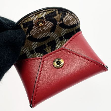  Salvatore Ferragamo サルヴァトーレフェラガモ ガンチーニ レッド系 レター型 バッグチャーム レザー ゴールド金具 箱有