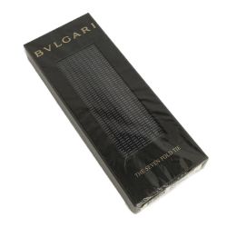 ☆☆ BVLGARI ブルガリ Tie In Linea ライン ネクタイ ブラック シルク 箱有 Nランク