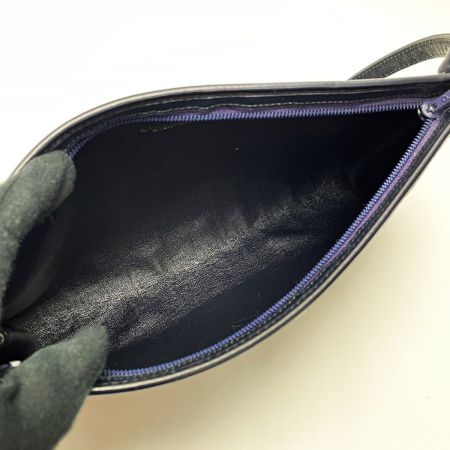  Christian Dior クリスチャンディオール トロッター ネイビー×グレー ショルダーバッグ レディース ゴールド金具