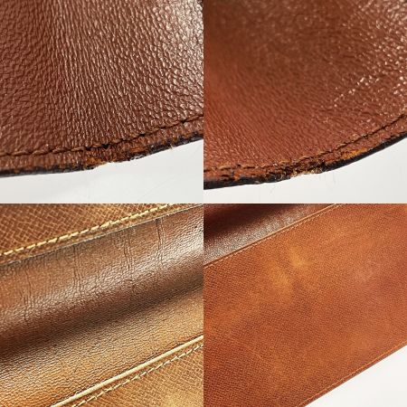  LOUIS VUITTON ルイヴィトン モノグラム ポルトシェキエ・ダブル M62223 ブラウン 長財布 ユニセックス ゴールド金具