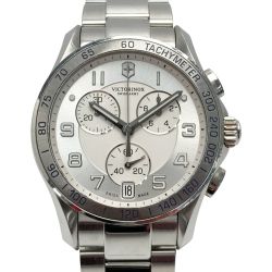 ☆☆ VICTORINOX ビクトリノックス スイスアーミー クロノクラシック VIC-241499 シルバー クォーツ メンズ 腕時計 SWISS ARMY Cランク