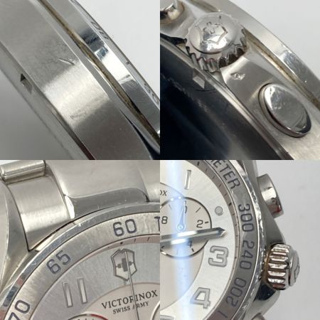  VICTORINOX ビクトリノックス スイスアーミー クロノクラシック VIC-241499 シルバー クォーツ メンズ 腕時計 SWISS ARMY