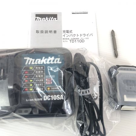 ДД MAKITA マキタ インパクトドライバ  未使用品(S)  TD110DSHX