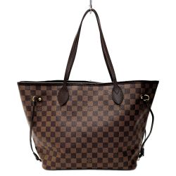 ☆☆ LOUIS VUITTON ルイヴィトン ダミエ ネヴァーフル N41358 エベヌ トートバッグ レディース ゴールド金具 Bランク