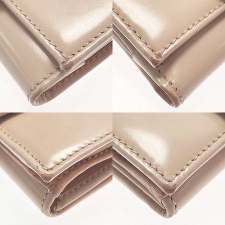  GUCCI グッチ スパークリング ミニフレンチフラップウォレット 369688 ベージュ Wホック財布 レディース 