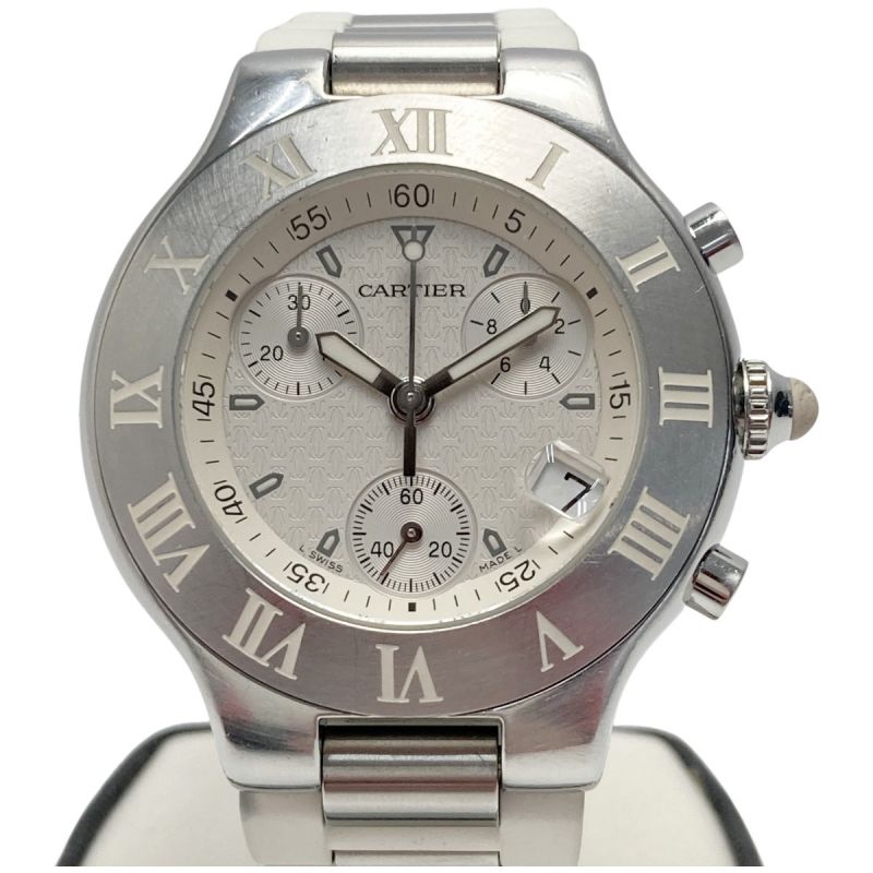 お気に入り】 OH済み Cartier カルティエ メンズ腕時計 マスト21 ...