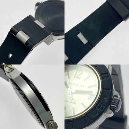  BVLGARI ブルガリ アルミニウム デイト AL32TA シルバー クォーツ ボーイズ 腕時計