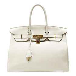 ☆☆ HERMES エルメス バーキン35 トゴ クレ ハンドバッグ レディース ゴールド金具 キー カデナ クロシェット有  Bランク
