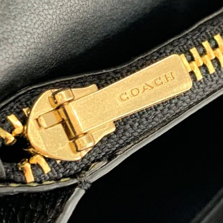  COACH コーチ 2つ折り財布 クリオ ウォレット C6896 ブラック レディース レザー