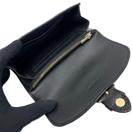  COACH コーチ 2つ折り財布 クリオ ウォレット C6896 ブラック レディース レザー