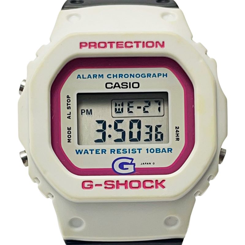 中古】 CASIO カシオ G-SHOCK DW-520 ホワイト×ピンク 初代モデル 