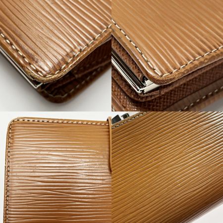  LOUIS VUITTON ルイヴィトン エピ ポルトフォイユ・ヴィエノワ M63243 ケニア 2つ折り財布 ユニセックス シルバー金具