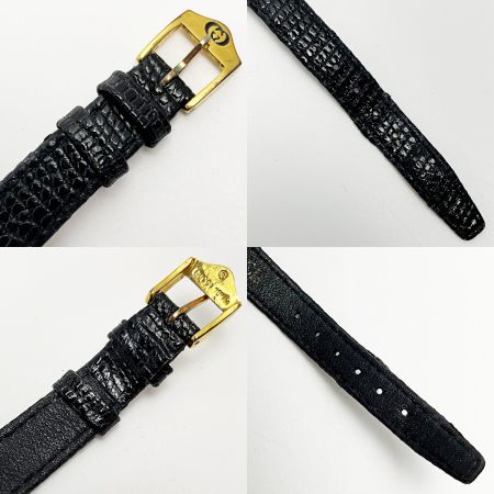  GUCCI グッチ クォーツ 4500L レザー ステンレススチール 黒文字盤 レディース 腕時計