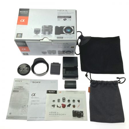  SONY ソニー α アルファ ズームレンズ キット NEX-5 ミラーレス一眼カメラ  箱付き