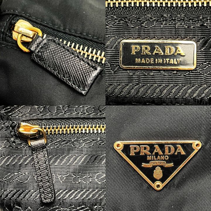 PRADA プラダ ワンショルダーバッグ BR0208 ブラック レディース テスート×レザー ゴールド金具 布袋・ギャランティカード有 ｜中古｜なんでもリサイクルビッグバン