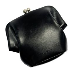 ☆☆ PRADA プラダ がま口財布 1M0923 ブラック レディース シルバー金具 ギャランティカード・布袋有 Bランク