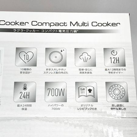  T-fal ティファール ラクラクッカー コンパクト電気圧力鍋 ブラック 2022年モデル CY3518JPA