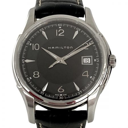  HAMILTON ハミルトン ジャズマスター ジェント デイト H324111 ブラック クォーツ メンズ 腕時計