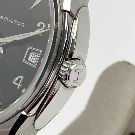  HAMILTON ハミルトン ジャズマスター ジェント デイト H324111 ブラック クォーツ メンズ 腕時計