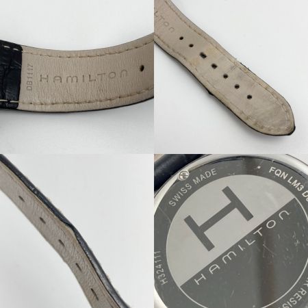  HAMILTON ハミルトン ジャズマスター ジェント デイト H324111 ブラック クォーツ メンズ 腕時計