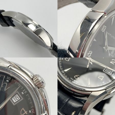  HAMILTON ハミルトン ジャズマスター ジェント デイト H324111 ブラック クォーツ メンズ 腕時計