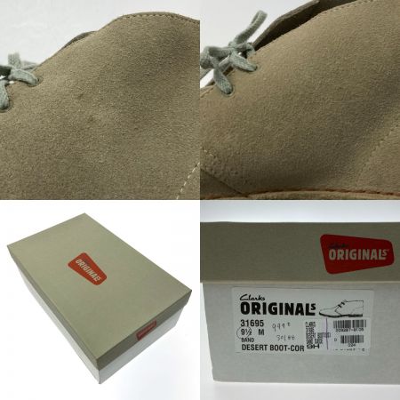  CLARKS クラークス デザートブーツ サンド US 9 1/2 メンズ 箱付き 31695 ベージュ