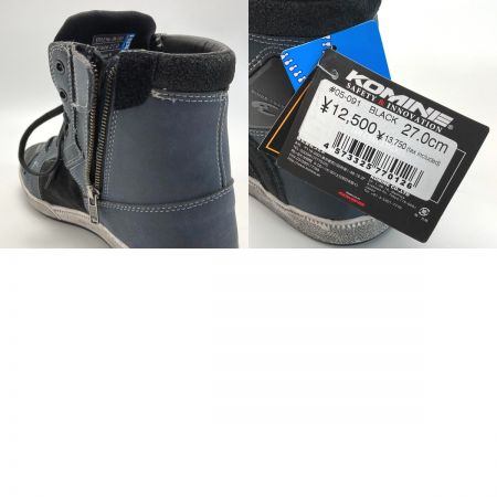  KOMINE ウォータープルーフマイクロファイバーライディングスニーカー 05-091 ネイビー SIZE 27cm メンズ